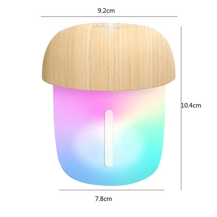 Mushroom Rain Cloud Night Light Humidifier with Raining Water Drop Sound Colorful Led Light Essential Oil Diffuser Aromatherapy